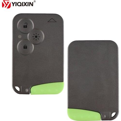 YIQIXIN 3 Button Remote Key Card Case Shell Fob Cover Insert Small Key Blade Smart Card For Renault Laguna Espace Replacement
