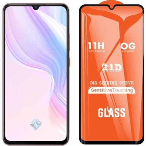 For vivo X50 Lite / V17 Russia / S1 Pro S1 Prime Y9s 21D 9D Full Glue Cover Toughened Tempered Glass Film Screen Protector Guard