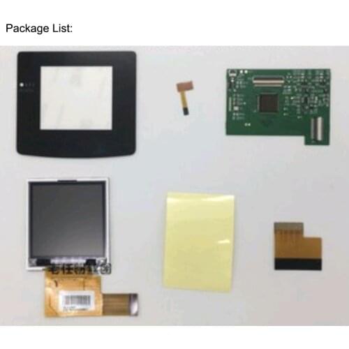 High brightness LCD Display Screen for Nintend GBC Gameboy COLOR Game Console lcd screen w Glass Lens Modification Repair Parts