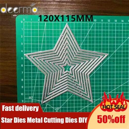 Star Dies Metal Cutting Dies DIY for Scrapbooking Dies Cut Handmade Stencil Craft Mold Mould Model Decor Template