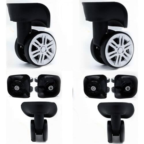 1Pair A08 Replacement Luggage Wheels for Suitcases Repair Hand Spinner Caster Wheels Parts Trolley Replacement Rubber Wheels