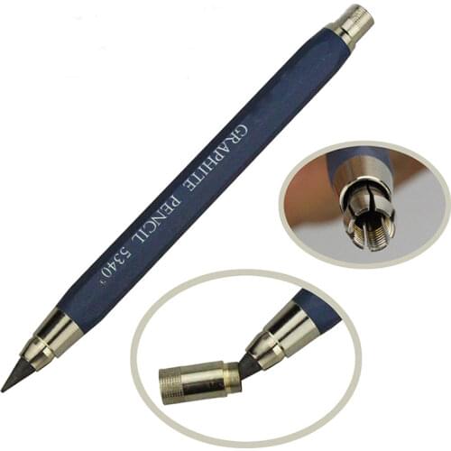 1PC 2B Refill Metal Rod Press-type Pencil Student 5.6mm Mechanical Pencil Kids Sketch Drawing Pencil School Office Supplies
