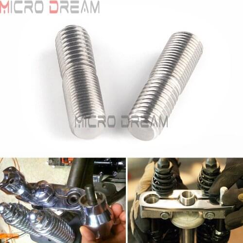 1-3/4" Motorcycle Handlebar Riser Stud Bolt Kit Adapter For Harley Springer Chopper Bobber Custom Dyna XL Sportster DNA Paughco