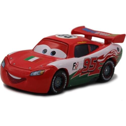 Disney Pixar Cars 2 3 Italy Lightning McQueen Metal Diecast alloy classic Toy Car model for children 1:55 Brand toy New In Stock