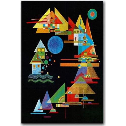 Im Blau c1925 Giclee poster By Wassily Kandinsky painting Wall oil Painting picture hand painted on canvas Spitze in Bogen