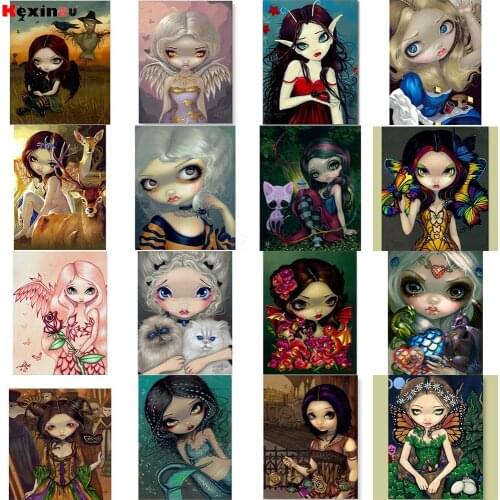 Kexinzu Full Square/Round Drill 5D DIY Diamond Painting "Cartoon Girl" 3D Diamond Embroidery Cross Stitch Home Decor Gift P541