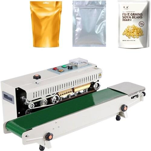 Commercial electric continuous sealing machine aluminum foil paper composite film automatic sealing machine