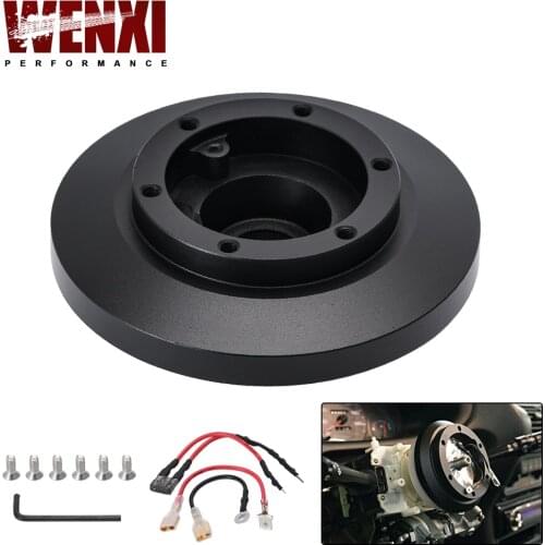 Steering Wheel Short Boss Hub Adapter Kit Black Aluminum Quick Release Hub Adaptor Kit for BMW E36 318 325 328 840 850 E39 M3 Z3