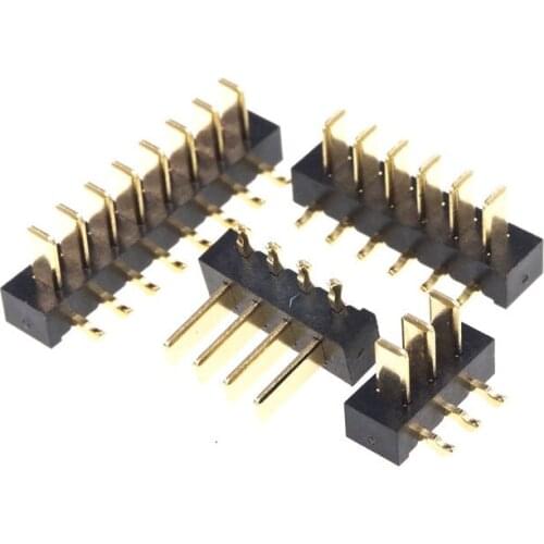 20pcs Blade Male Battery Connector 2.5 mm Pitch 3 4 5 6 7 8 9 10 11 Position Right Angle Through Holes PCB Header 4.1mm Length