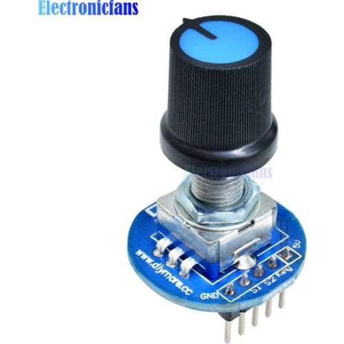 5V Rotary Encoder Module Brick Sensor Development Round Audio Rotating Potentiometer Knob Cap for Arduino