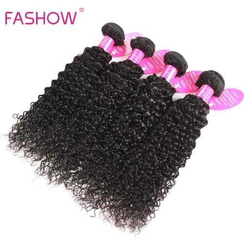 Peruvian Deep Curly Hair 4 Bundles Human Hair Bundles Natural Black Color Non Remy Hair Extensions Double Draw Weft