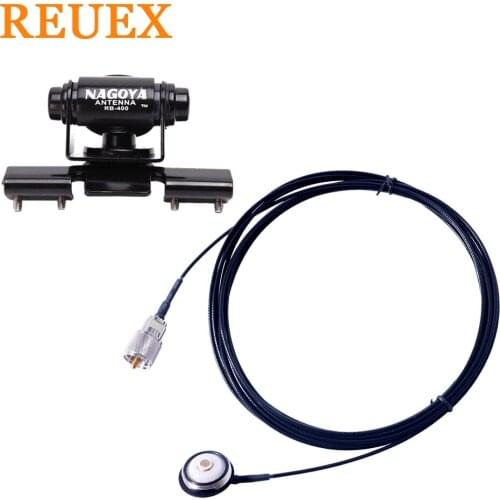 Nagoya Car Mobile Two Way Radio Walkie Talkie 5m Super Gainer Low Loss RG-316 Coaxial Cable NMO Connect RB-400 Clip Mount