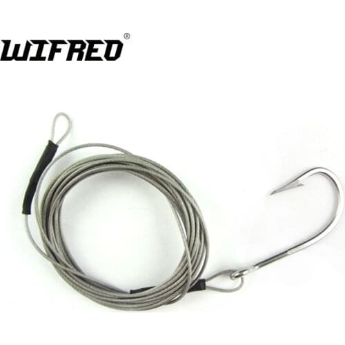 Stainless Jig Hook Sea Fishing Hook Shark Rigs Stainless Cable Leader Saltwater Big Game Rigs 6/0 8/0 10/0 for Option