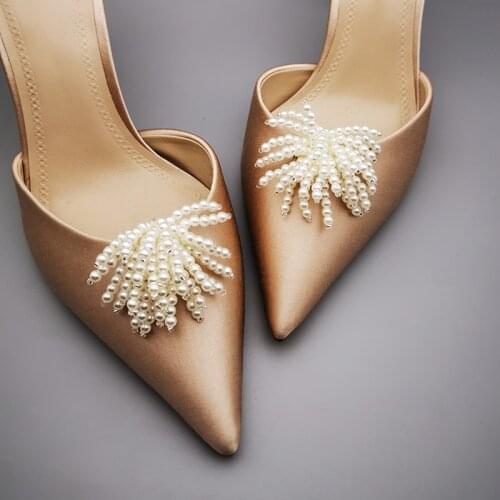 Removable Beaded Shoe Accessories Buckle Shoes Flower Decoration Rhinestone for High Heel