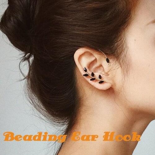 Beading Ear Hook Earrings Jewelry Fashion Personality Metal Non-Piercing Ear Clip Ear Hooks Danglers Female Ear Hooks Danglers