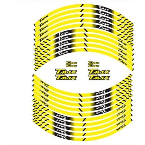 Motorcycle Front Rear Tire Sticker Rim Reflective Waterproof Wheel Decals Sticker Suit For YAMAHA TMAX tmax T-MAX500 530 560