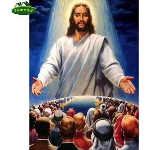YUMEART Jesus Christ Diamond Painting Religion Man Needlework Diamond Embroidery Handmade Gift Wall Decor Christianity Religion