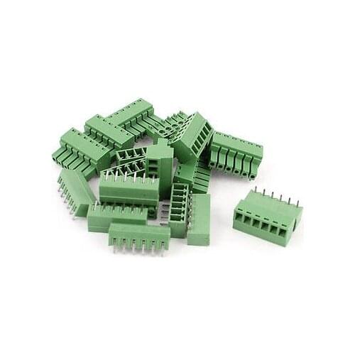 10 Pair 6 Position 3.81mm Pitch Male Female PCB Screw Terminal Block