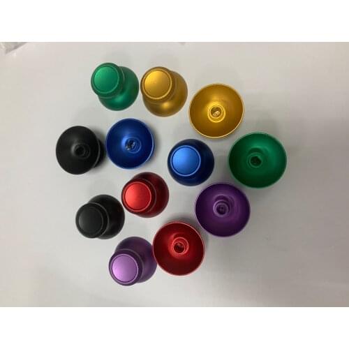 10pcs/lot for xbox360 game pad controller 3d analog joystick button aluminum gamepad alloy metallic mushroom metal cap