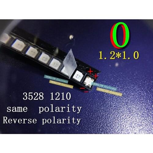 200pcs/lot 1210 red green dual color 3528 SMD LED light-emitting diode same polarity new original
