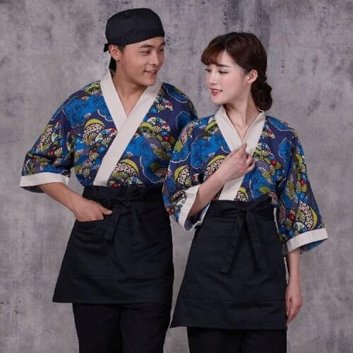 2016 Style chef uniform Japanese service Kimono Restaurant