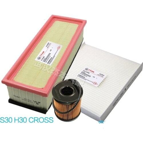3pcs/set Filter Set/Fitler Kit For DongFeng Fengshen S30 H30 CROSS 1.6 Air Filter&Oil Filter&Carbin Filter