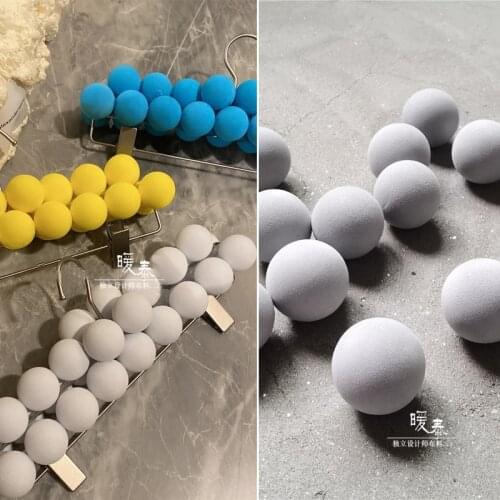40mm Decor Painting Ball Gray Miyakes Style Designer Accessories DIY Party Decor Dolls Handicrafts Photo Props