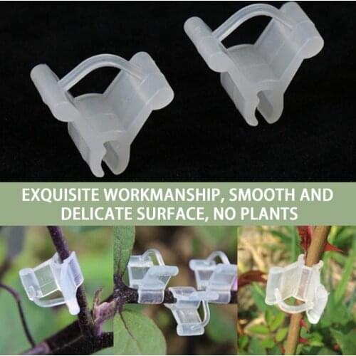 50/100pcs Plastic Plant Clips Supports Connects Protection Grafting Fixing Tool Gardening Supplies for Vegetable Tomato Vine