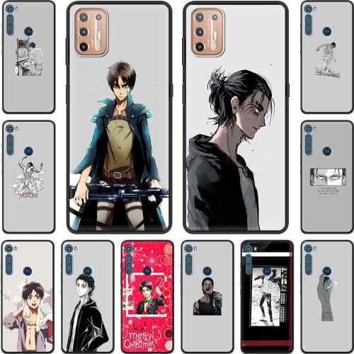 Eren Jaeger Attack on Titan Anime Phone Case For Motorola Moto G9 Play One Fusion Plus G8 Power Lite One Hyper Edge E6s Cover