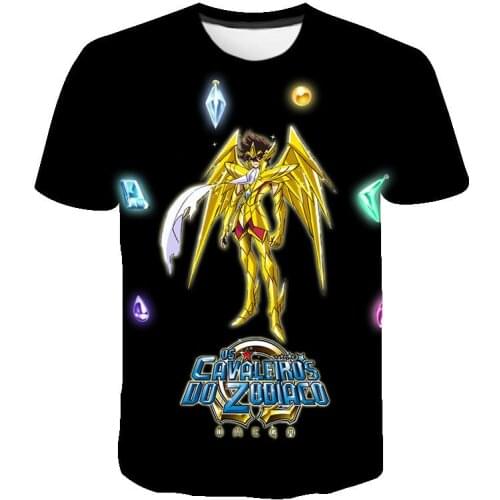 Summer New Fashion T Shirt 3D Printed Men Women Children Casual Streetwear Saint Seiya Boy Girl Short Sleeve Sweatshirts Casual