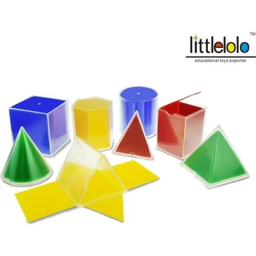 Kids Toy Educational Math Toy Montessori Geometric Solid Learning Aid Toy of Decomposition Geometry Structure Math Tool