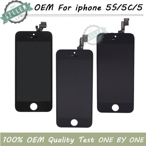 OEM Quality Without Dead Pixel For iphone 5G 5S 5C LCD Screen Display Assembly Digitizer Replacement DHL shipping