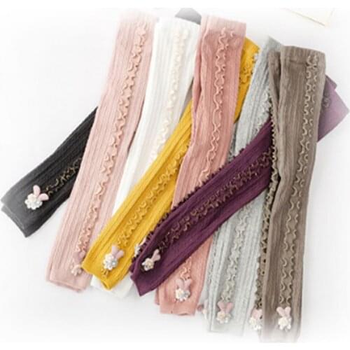 Baby Girl Tights Period Double Needle Lace Stocking Girl Pantyhose Todder Tights Infant Child Render Pantyhose collant fille