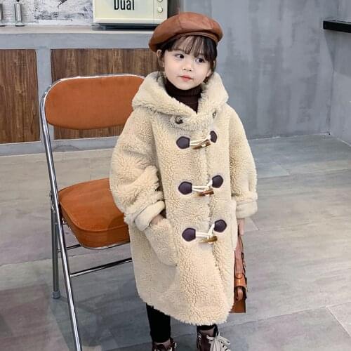 Fur Outerwear Girl Natural Fur Jacket Winter Overalls Children Thicker Warm Overcoat Kid Jacket For Girl Fur Boy Coat Hoodies