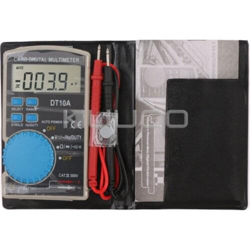 AC/DC Ultra-thin Portable Meter Volt/Resistance/Frequency/Capacitance/Diode Multifunction Tester LCD Digital Multimeter