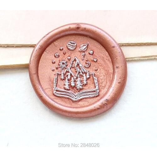 Universe planet book Seal Stamp,Universe seal stamp,book Seal Stamp Kit,invitation seals,gift packing Astronomers seal