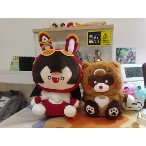 Genshin Impact Cosplay Plush Doll New Anime Project Amber Earl Rabbit Cartoon Stuff PP Cotton Slime Pillow Kids Toy Holiday Gift