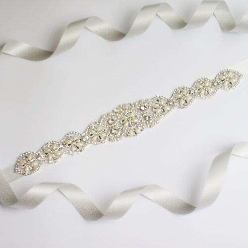 Bridal dresses belt, wedding Sash, luxury diamond crystal Bride 's belts, champagne silver wedding sparkling rhinestone sashes