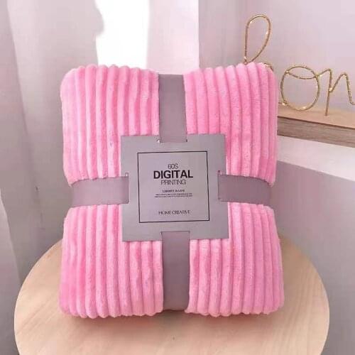 Thicken Coral Velvet Sofa Couch Blankets Bedspread Picnic Camping Mattress Hotel Restaurant Plaids Drop Shopping