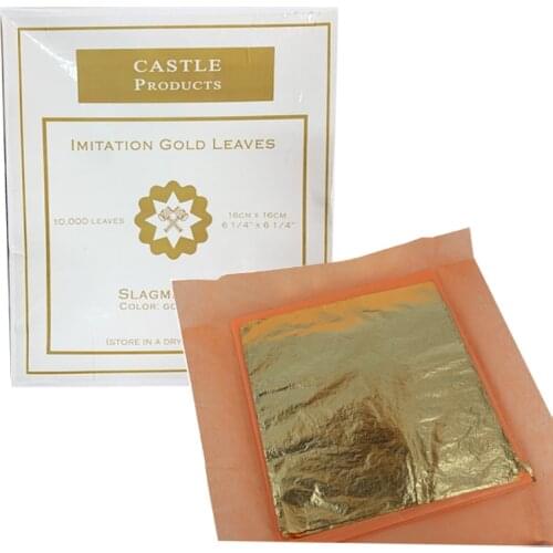 10000pcs/box loose Imitation Gold Leaf color 2.0 16*16CM for Gilding furniture Craft