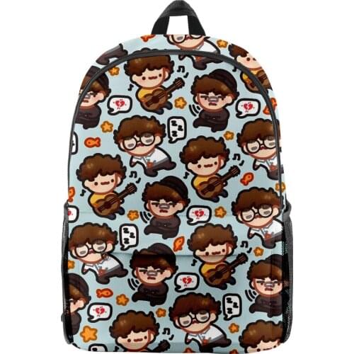 Wilbur Soot Dream Team Teenager Girls Boys Schoolbag Backpack Men Women Fabric Oxford Waterproof High Capacity Travel Backpack