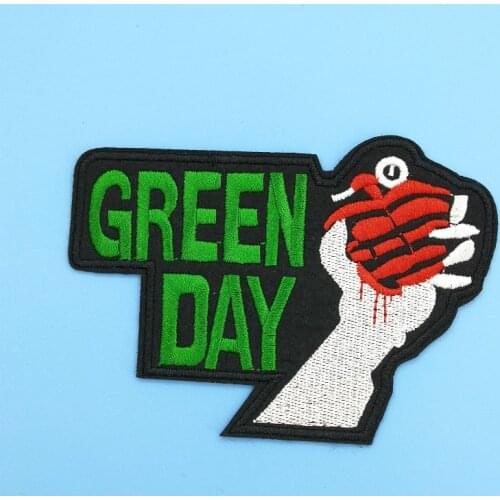 Green Day Rock Music Band Emblem Patch Clothing Apparel Diy Iron on Badge Applique Accessories