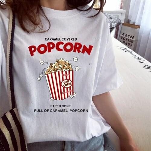 Womens Cotton Short-Sleeved T-shirt 2021 Summer Loose Ins Womens T-shirt Printed Student Casual Top