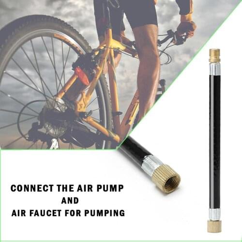 1pc MTB Cycling Bike Tire Gas Valve Adapter Air Pump Inflater Extension Pipe Tube Bicycle Accessories