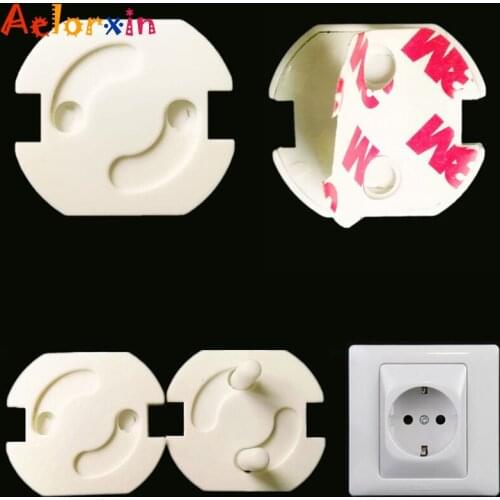 10pcs EU Power Socket Electrical Outlet Baby Kids Child Safety Guard Protection Anti Electric Shock Plugs Protector Rotate Cover