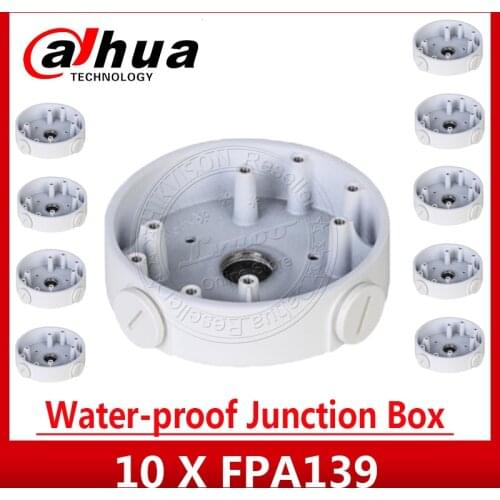 10PCS/Lot Dahua PFA139 Water-proof Junction Box for Dahua IP Camera IPC-HDW4631C-A & IPC-HDW4431EM-AS Aluminum Camera Bracket