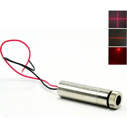 1230 Focusable Dot/Line/Cross Red Lights 650nm 30mw Laser Diode Module Positioning Tool