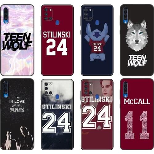 Black tpu Case For Samsung Galaxy A50 50S A30S A10 A01 A11 A21S A31 A41 A51 A71 M21 M30S S10 LITE Cover Teen Wolf Stilinski