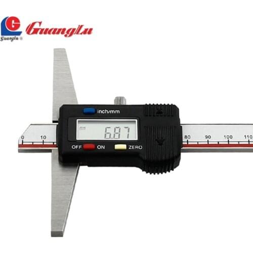 GUANGLU Digital Depth Caliper Gauge 0-150/200/300mm/0.01mm Electronic Digital Vernier Callipers Paquimetor Measure Tools