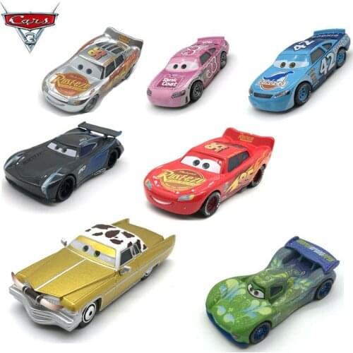 Disney Pixar Cars Lightning McQueen Jackson Storm Cruz Die-casting Toy Car 1:55 Bulk Brand New Spot Car2 and Car3 Boy Toys